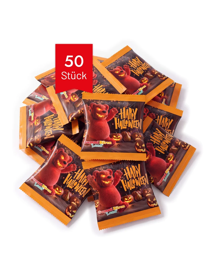 Fruchtgummi Halloween Gummibärchen – Minitüten 50 Stück