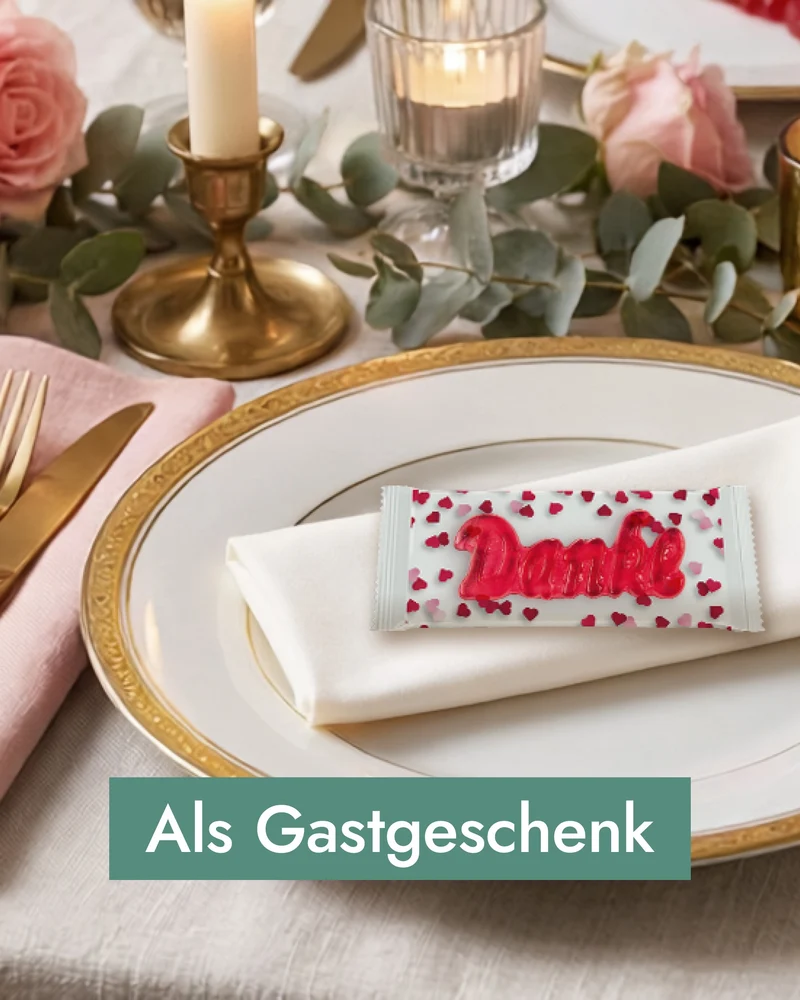 Fruchtgummi 1er Danke 12g, 10 | 25 | 50 Stück