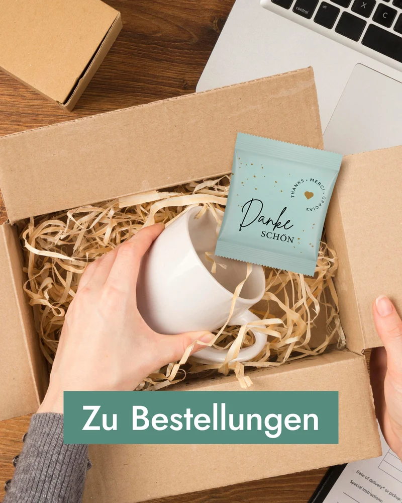 Minitüte Fruchsaft Herzen Danke, 10 | 25 | 50 Stück