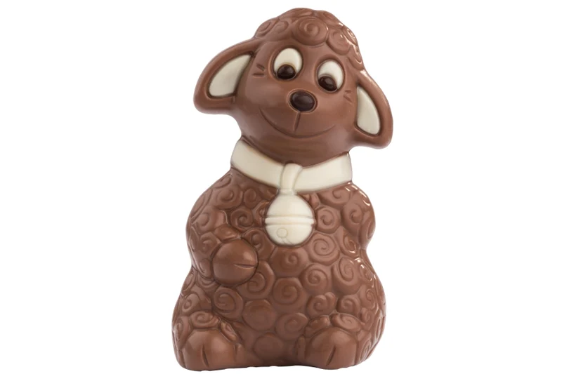 Schoko-Schaf mit Glocke Lucie 100g