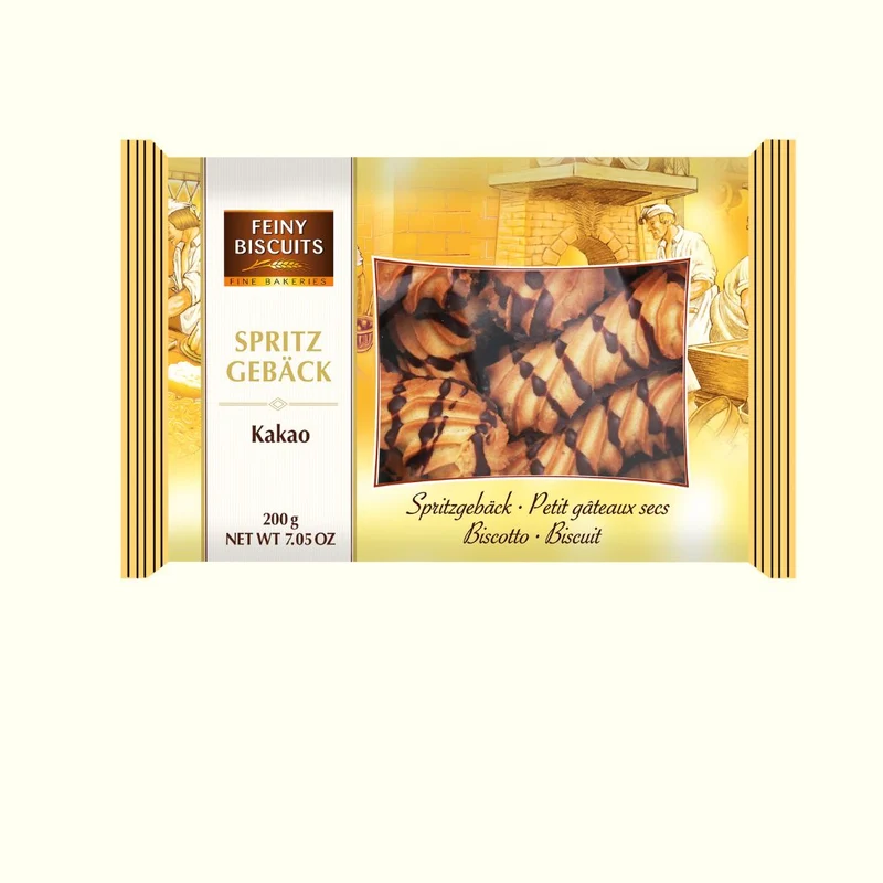 Feiny Biscuits Spritzgebäck Kakao 200g mit Kakaoglasur