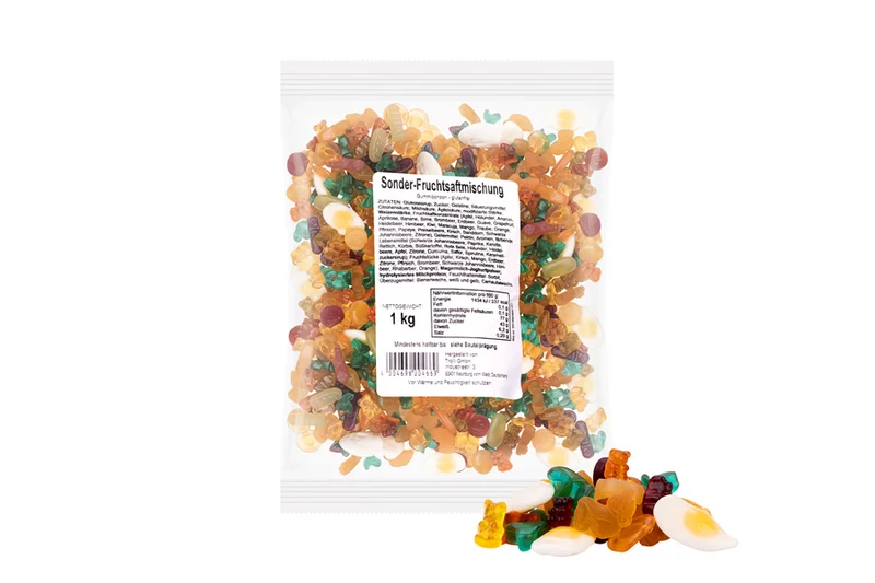 Fruchtgummi Sondermischung – mit Fruchtsaft