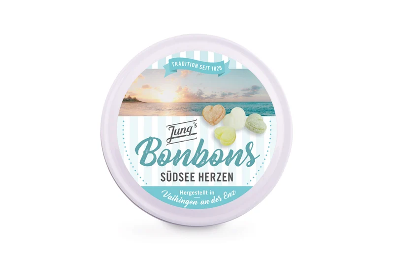 Jung´s Bonbons Nostalgie-Dose Südseeherzen