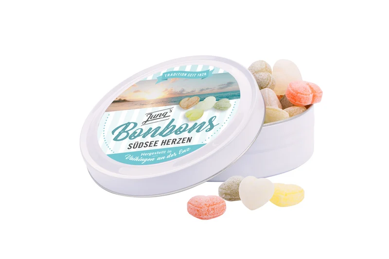 Jung´s Bonbons Nostalgie-Dose Südseeherzen