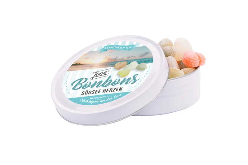 Jung´s Bonbons Nostalgie-Dose Südseeherzen