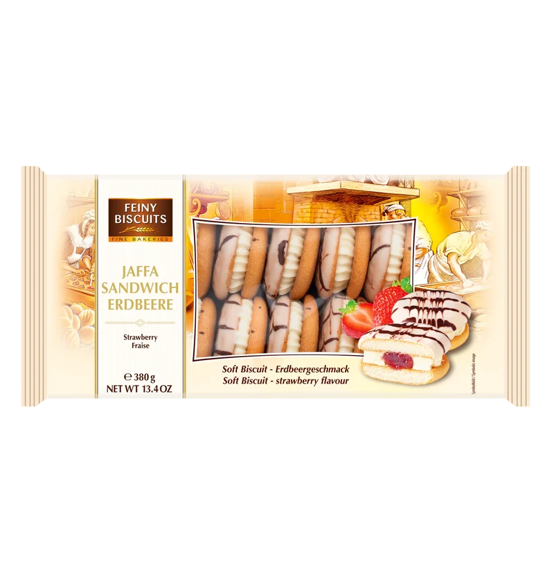 Feiny Biscuits Jaffa Sandwich Erdbeere 380g