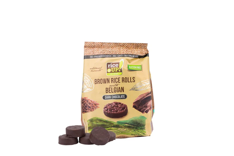 Brown Rice Rolls Dark Belgian Chocolate