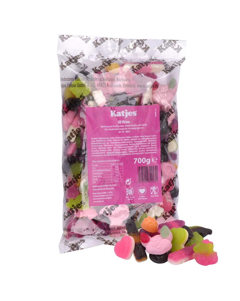 Katjes Fruchtgummi-Mix mit Lakritz, 700g