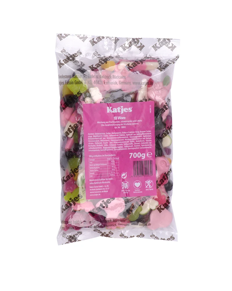 Katjes Fruchtgummi-Mix mit Lakritz, 700g