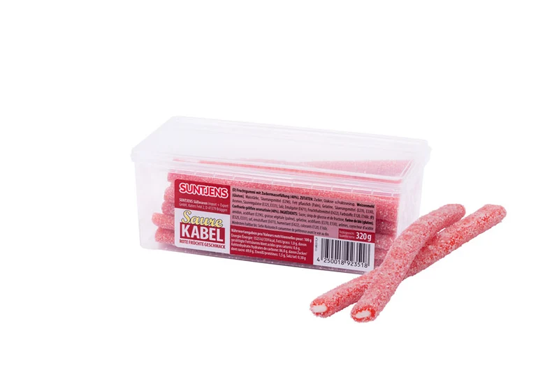 Saure Kabel mit Rote Früchtegeschmack 320g