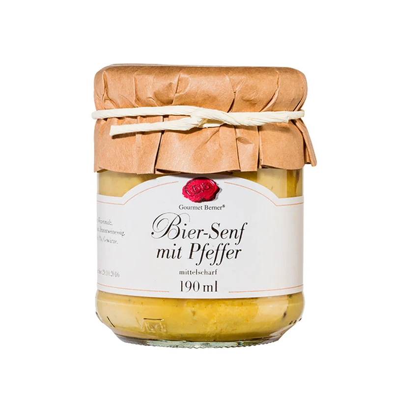 Biersenf mit Pfeffer