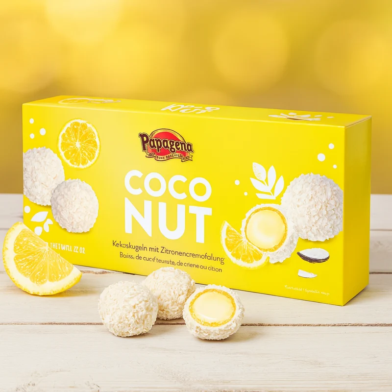 Papagena Kokoskugeln Mit Zitronencremefüllung 120g