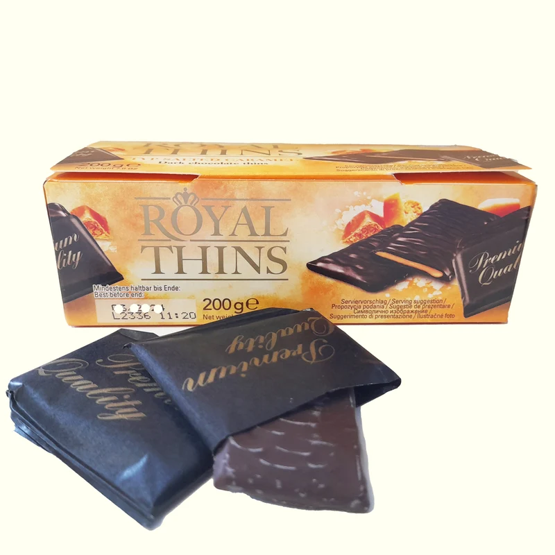Royal Thins Typ Salted Caramel 200g - 20 Schokotäfelchen