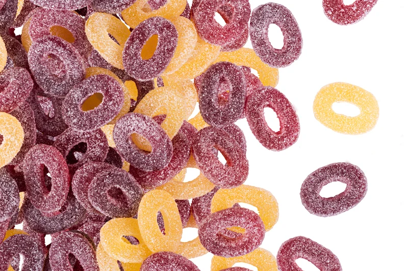 Fruchtgummi Multivitaminringe – sauer und mit Fruchtsaft