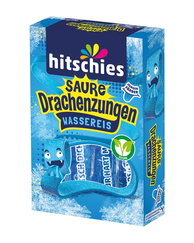 Hitschies saure Drachenzungen Wassereis Blau 10 x 40ml