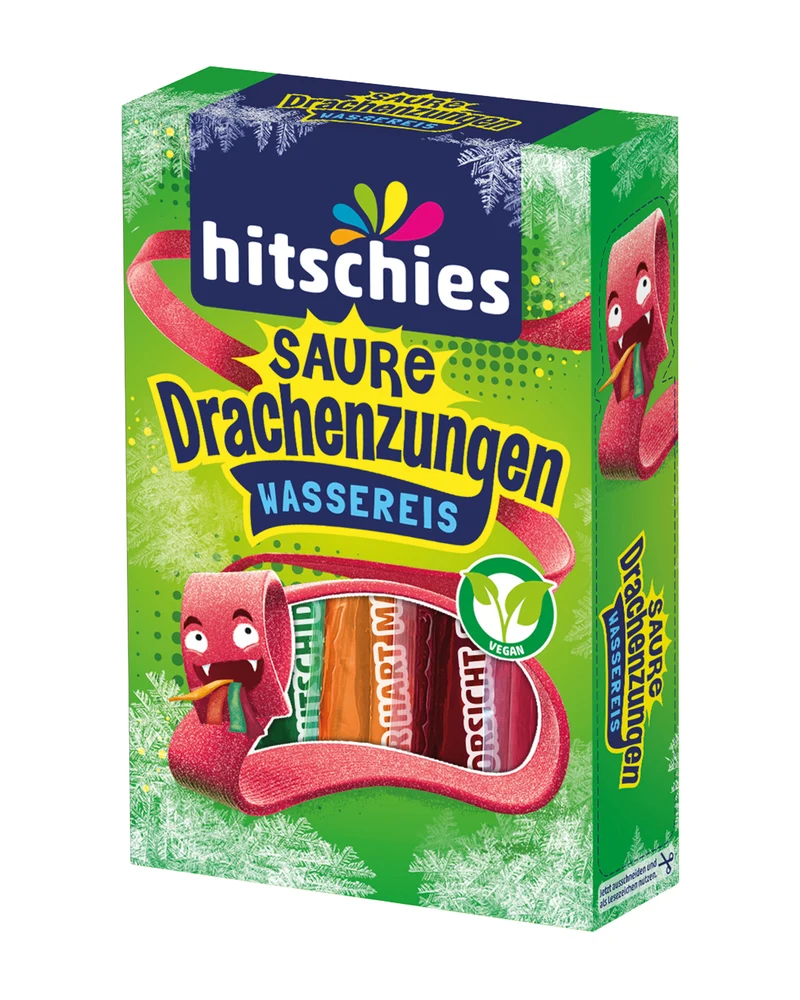 Hitschies saure Drachenzungen Wassereis 10 x 40ml