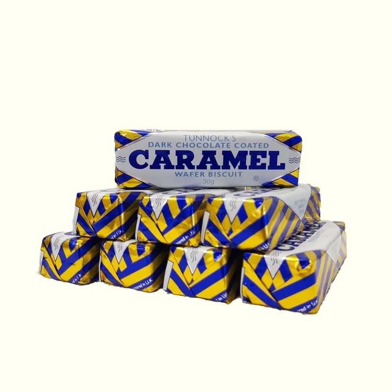 Tunnock´s Dark Chocolate Coated Caramel Wafer Biscuits 240g