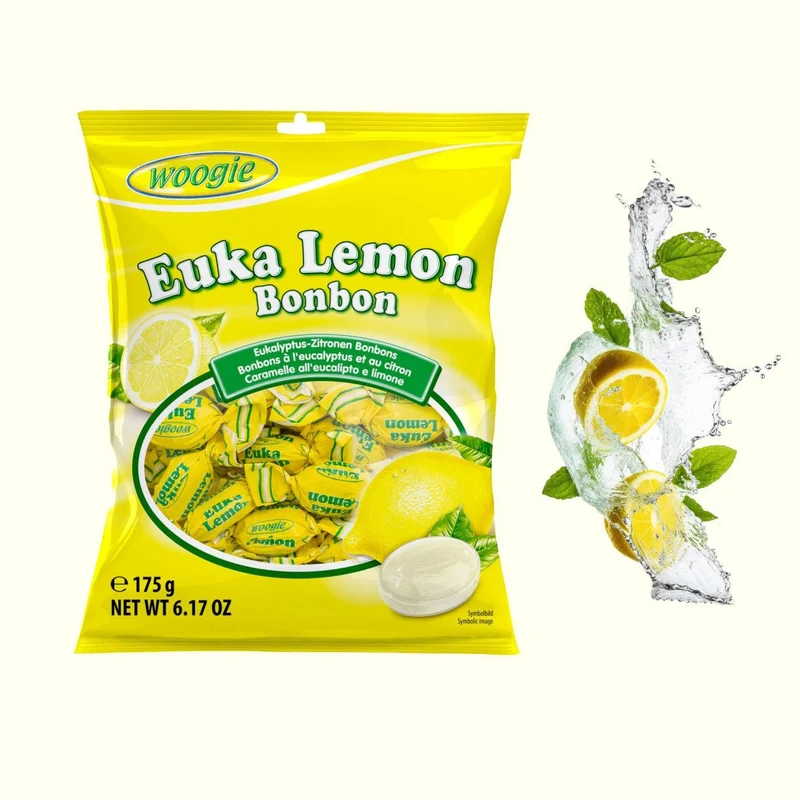 Woogie Euka Lemon Eukalyptus - Zitronen Bonbons 170g