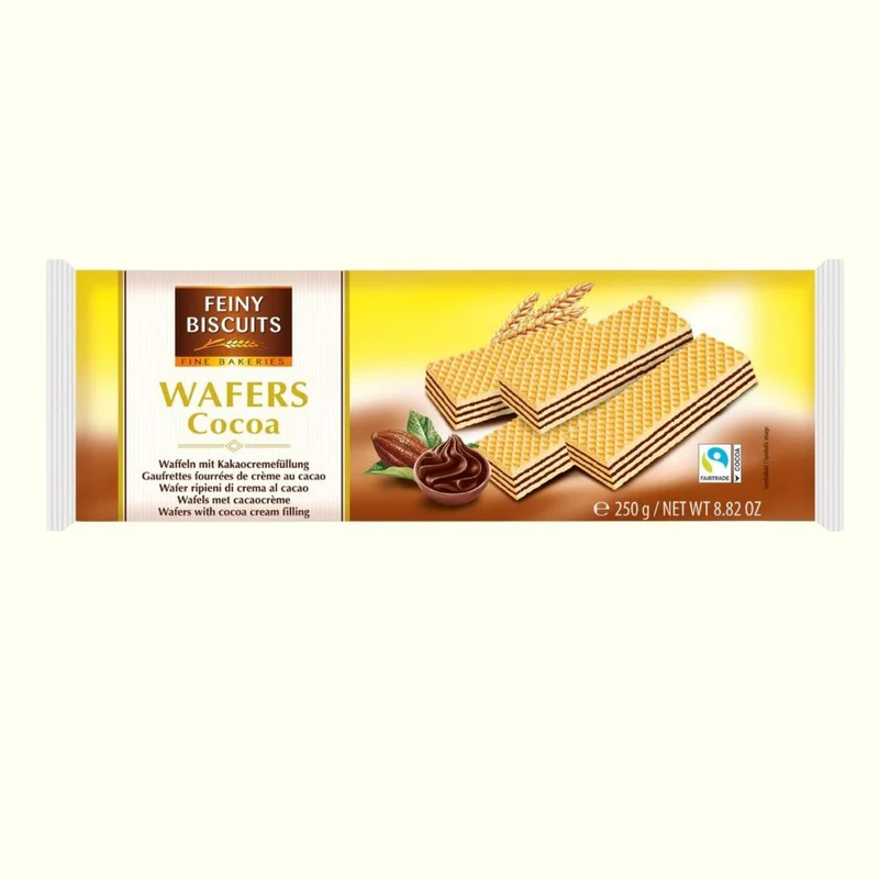 Feiny Biscuits Gefüllte Waffeln mit Kakaocremefüllung 250g