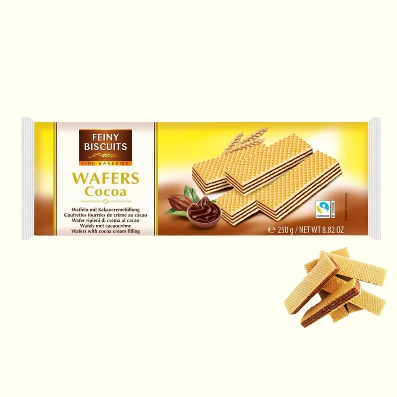 Feiny Biscuits Gefüllte Waffeln mit Kakaocremefüllung 250g