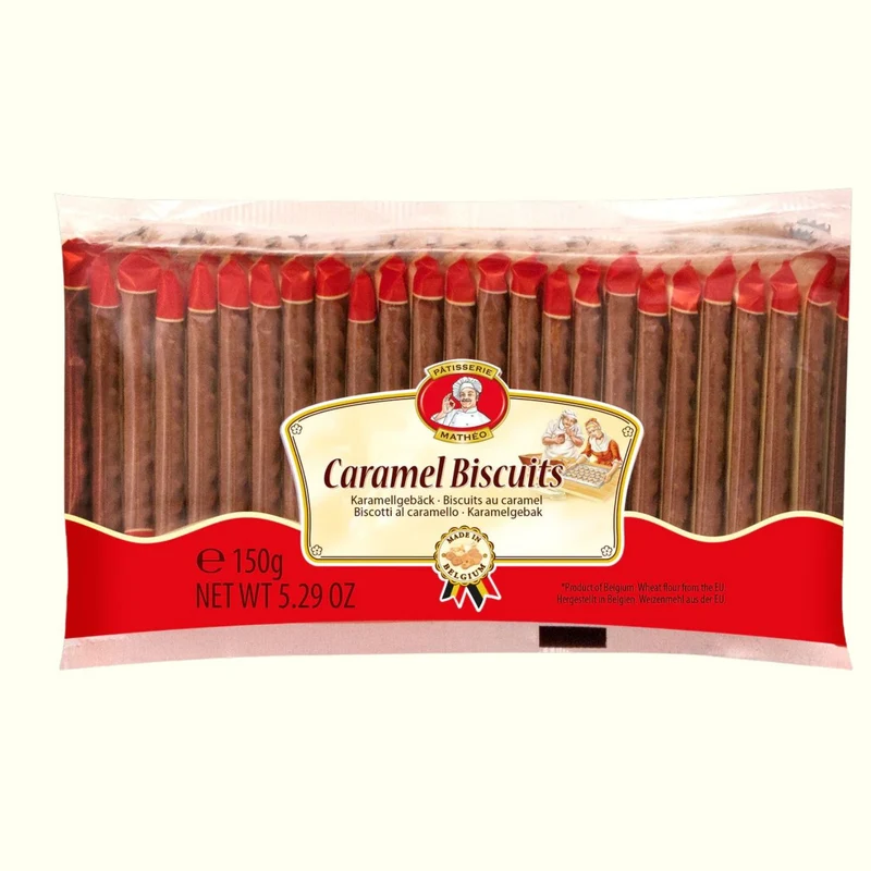 Pâtisserie Mathéo Caramel Biscuits Einzeln Verpackt 150g