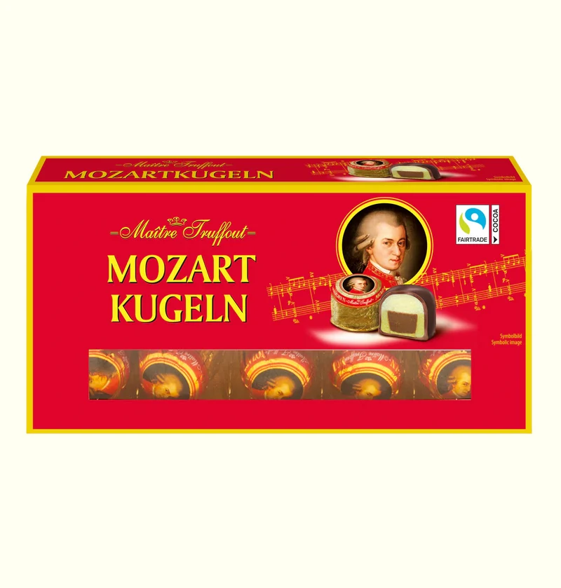 Maître Truffout Mozart Kugeln Pralinen mit Pistazienmarzipan 200g