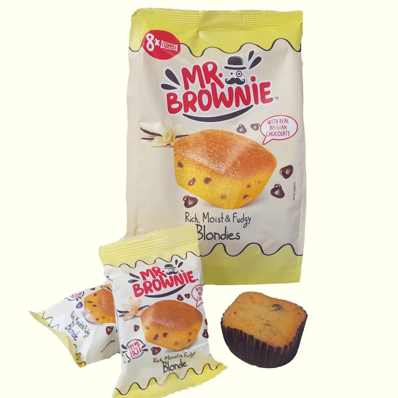 Mr. Brownie Blondies mit Schokoladenstückchen 8 Stück 200g