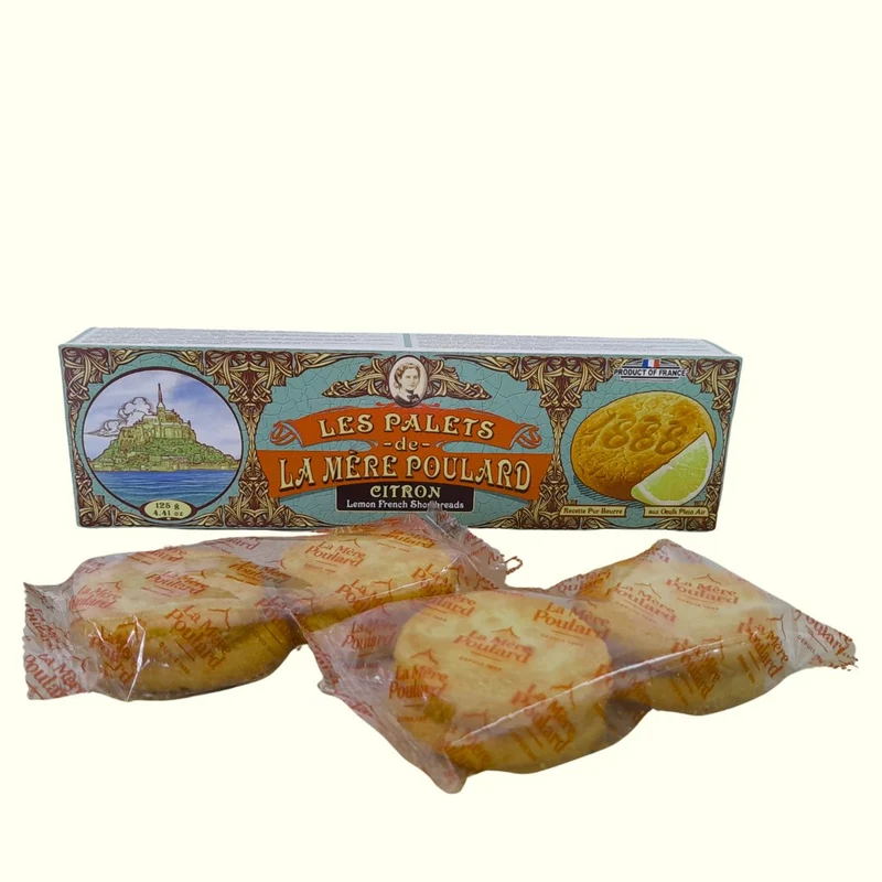 Les Palets De La Mère Poulard Citron French Shortbreads 125g