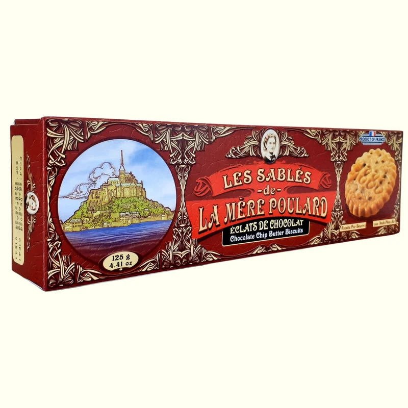 Les Sablés De La Mère Poulard Éclats De Chocolat 125g