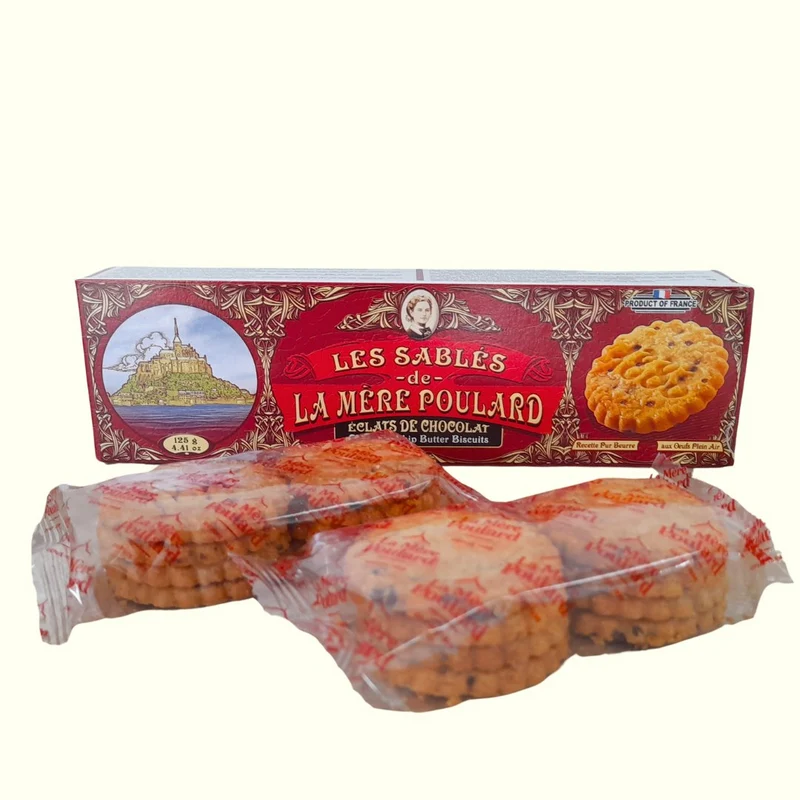 Les Sablés De La Mère Poulard Éclats De Chocolat 125g