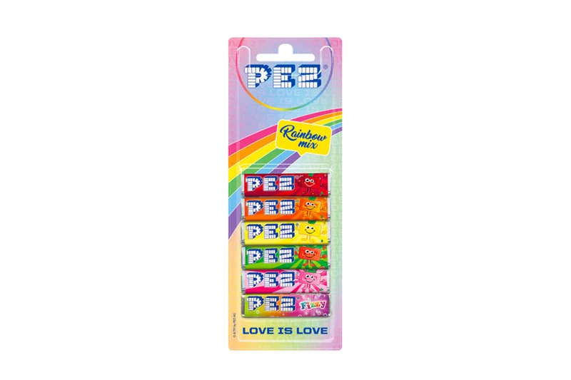 PEZ Blister Bonbons Rainbow
