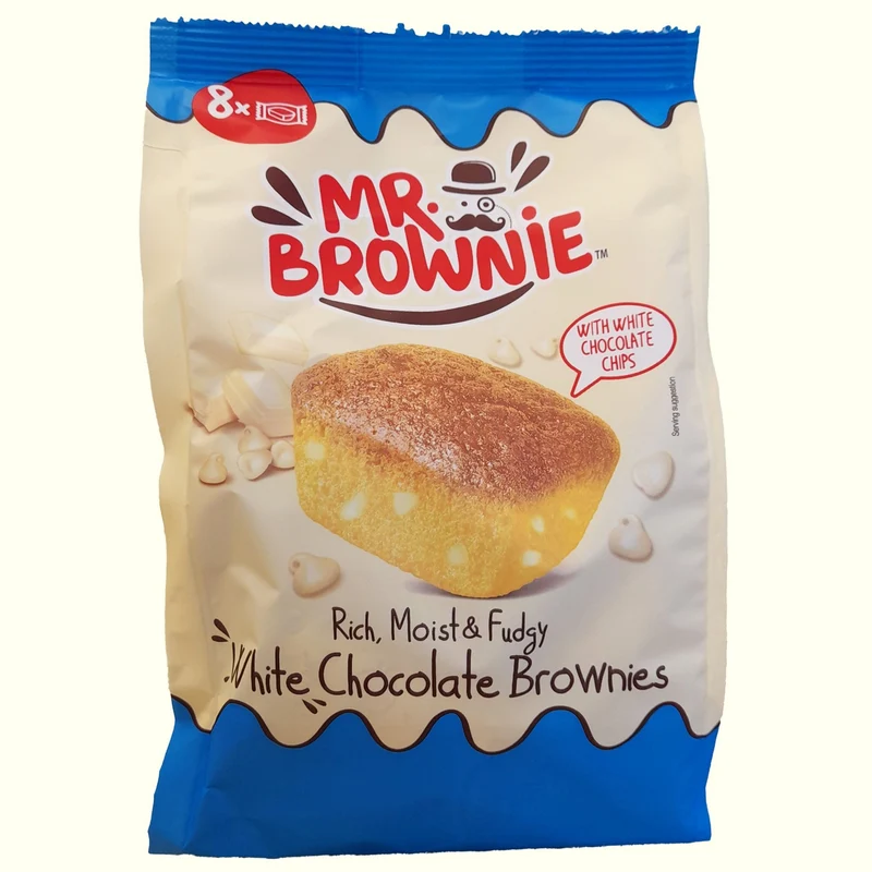 Mr. Brownie White Chocolate 8 Brownies 200g