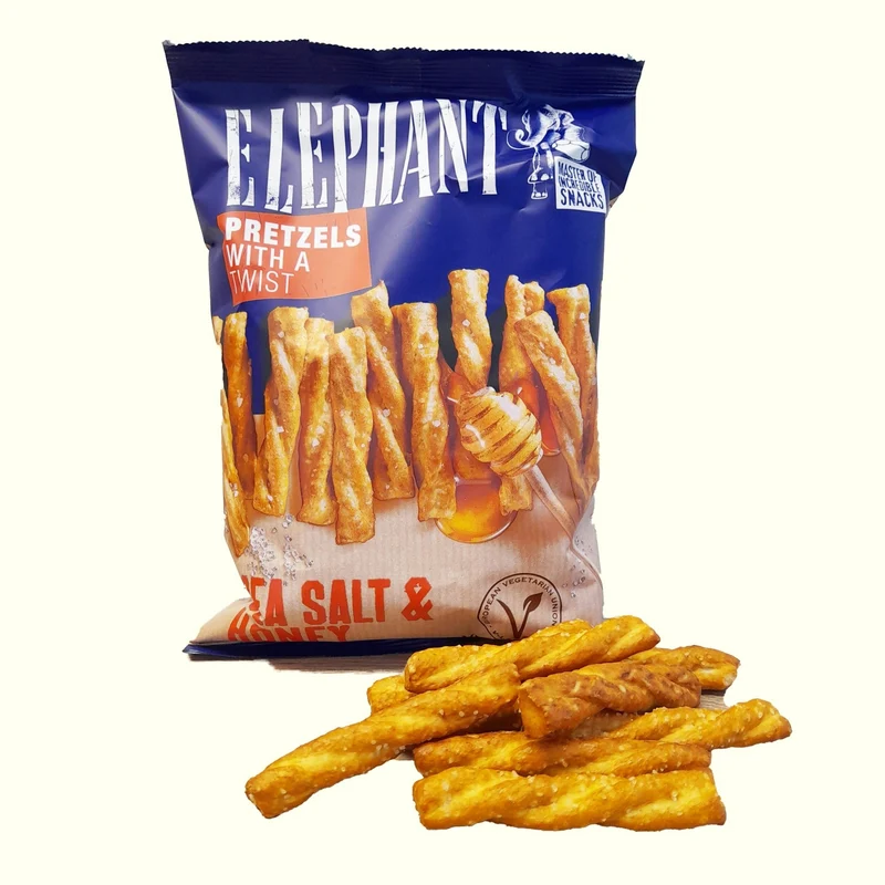 Elephant Twisted Pretzels Sea Salt & Honey Honig 180g