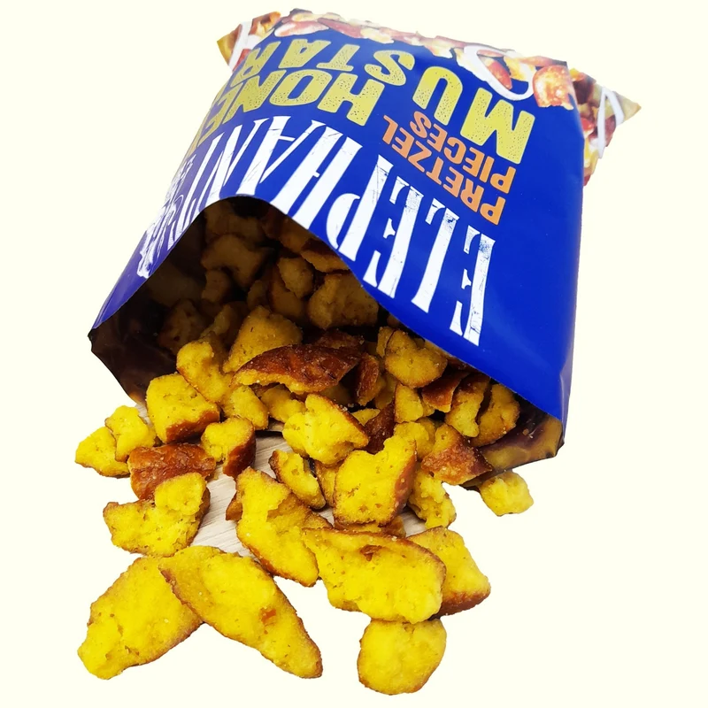 Elephant Pretzel Pieces Honey Mustard Honig Senf 125g