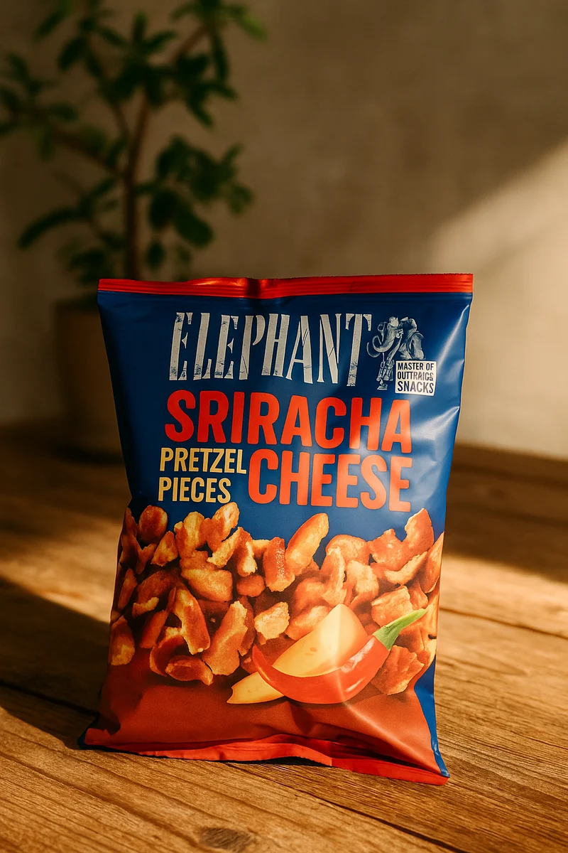 Elephant Pretzel Pieces Sriracha Cheese Käse 125g