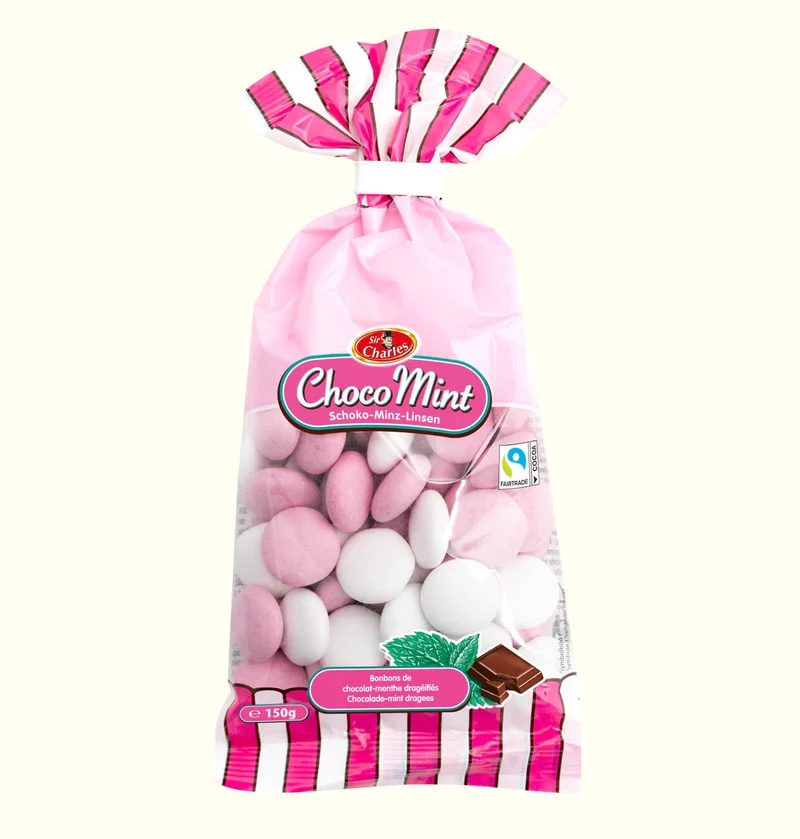 Sir Charles Schokolinsen mit Pfefferminzgeschmack 150g