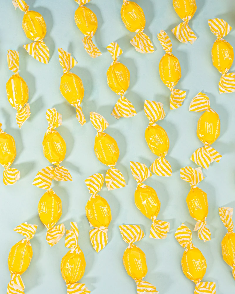 Zitrone mit Vitamin C Bonbons