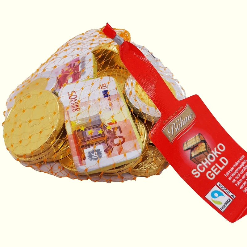 Böhme Goldtaler und Geldscheine Schokolade 150 g
