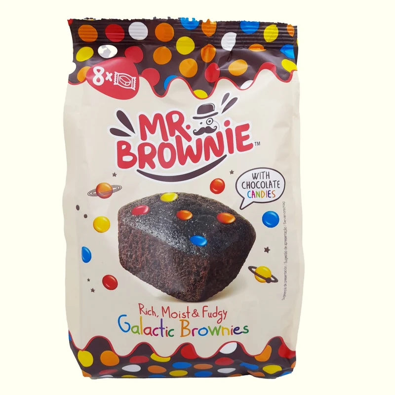 Mr. Brownie Galactic mit Schokolinsen 8 Stück 200g