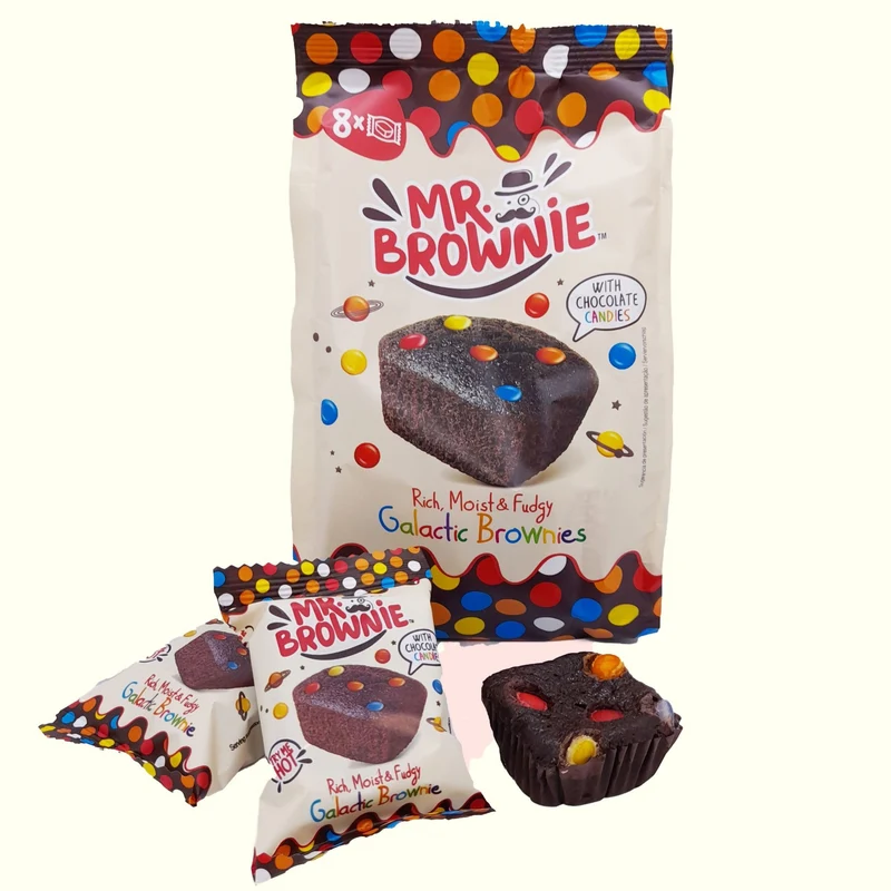 Mr. Brownie Galactic mit Schokolinsen 8 Stück 200g