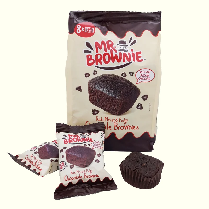 Mr. Brownie Chocolate mit Schokoladenstückchen 8 Stück 200g