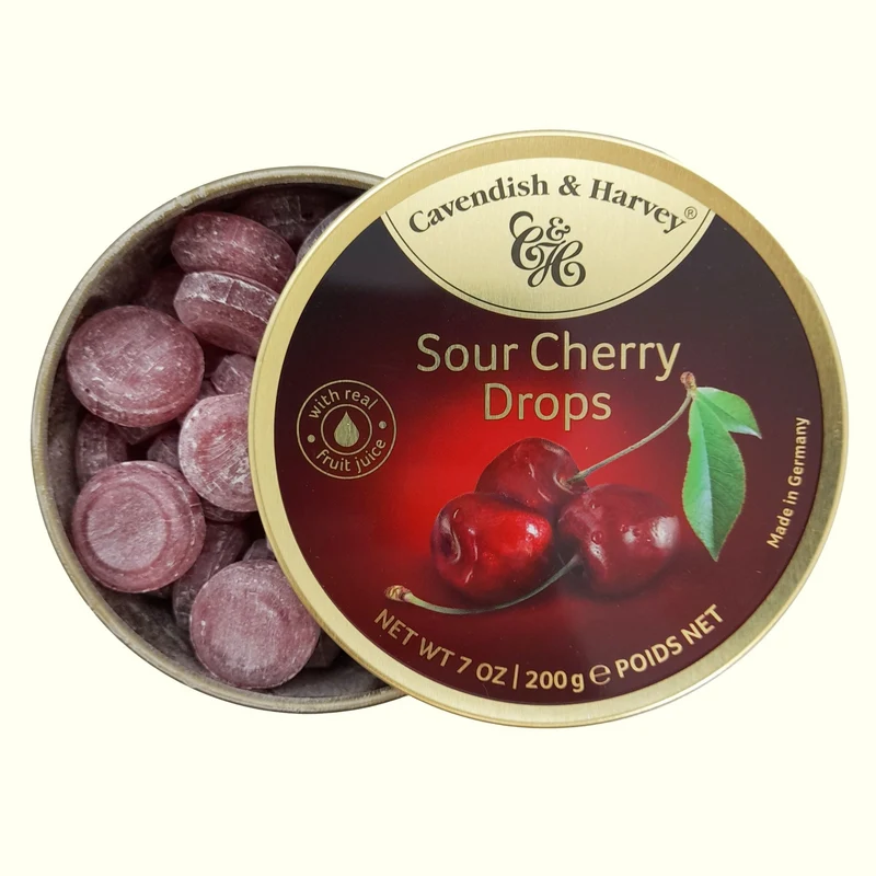 Cavendish & Harvey Sour Cherry Drops mit Kirschgeschmack 200g