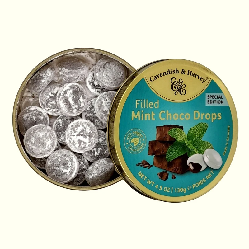 Cavendish & Harvey Mint Choco Drops gefüllt mit Schokolade 130g