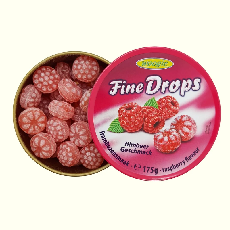 Woogie Fine Drops Bonbons mit Himbeergeschmack 175g