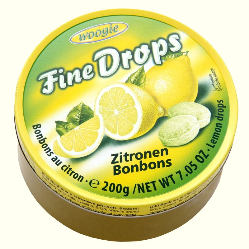 Woogie Fine Drops Bonbons mit Zitronengeschmack 200g