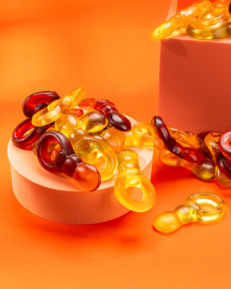 Fruchtgummi Schnuller – mit Fruchtsaft