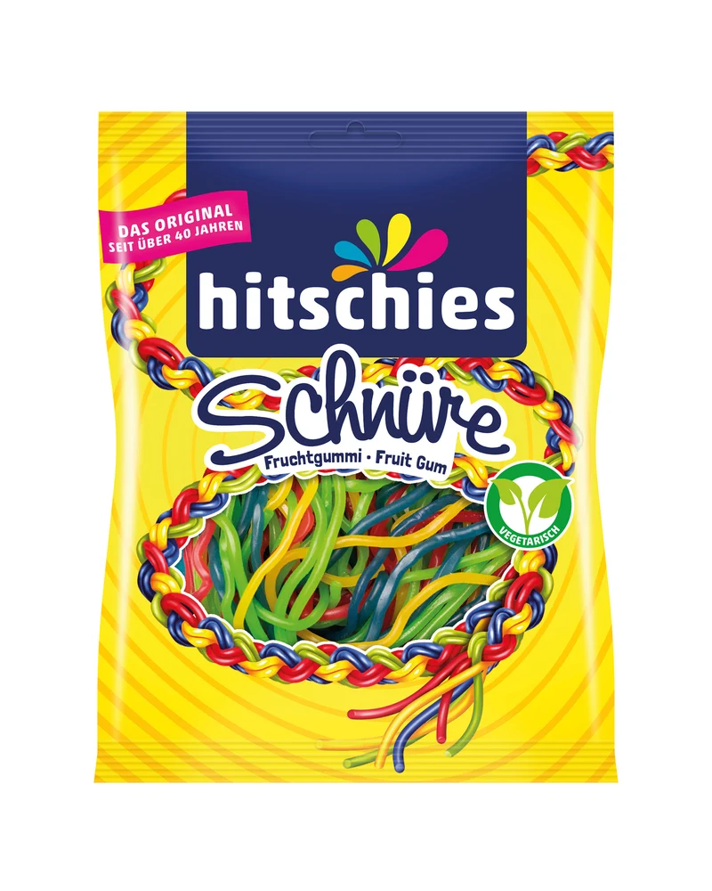 Hitschies Fruchtgummi Schnüre – bunter Mix