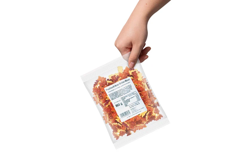 Fruchtgummi Rote-Grütze-Bären – mit Fruchtsaft