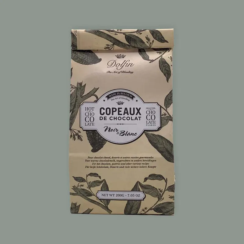 Dolfin Copeaux de Chocolat Noir & Blanc Trinkschokolade