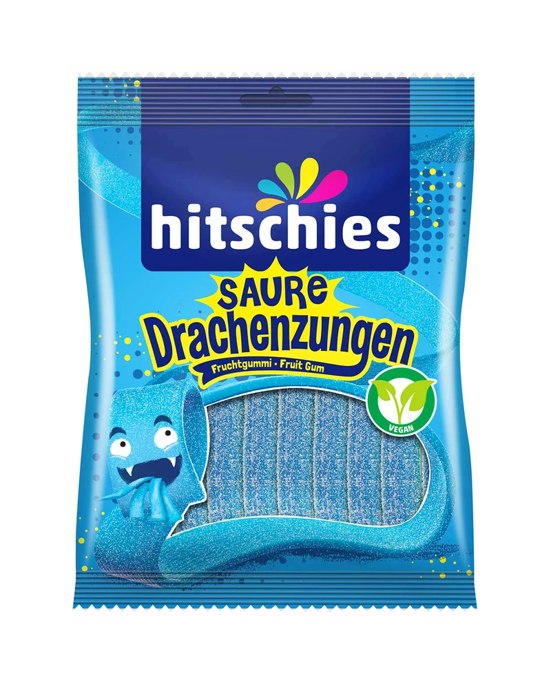 Hitschies Fruchtgummi Drachenzungen – sauer
